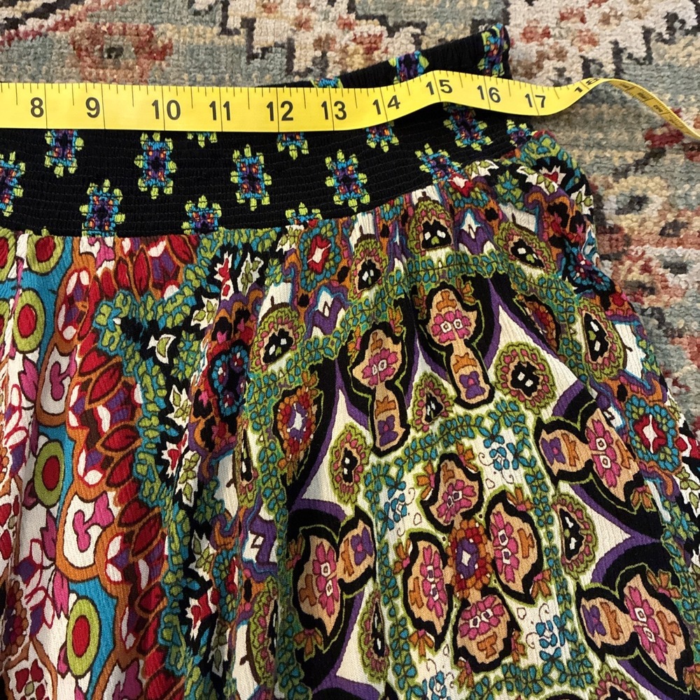 bila Flowy Skirt Boho Hippie Witchy Asymmetrical - Picture 9 of 10